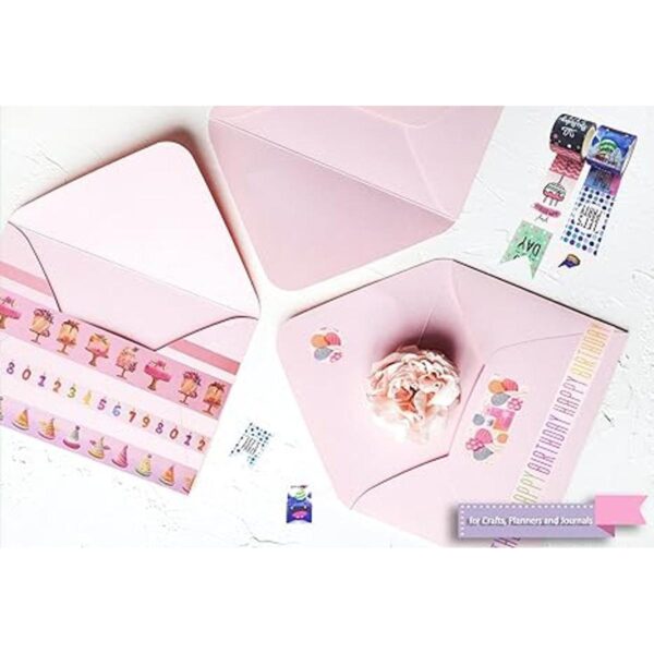 Juego de cintas Washi con temática de feliz cumpleaños_4