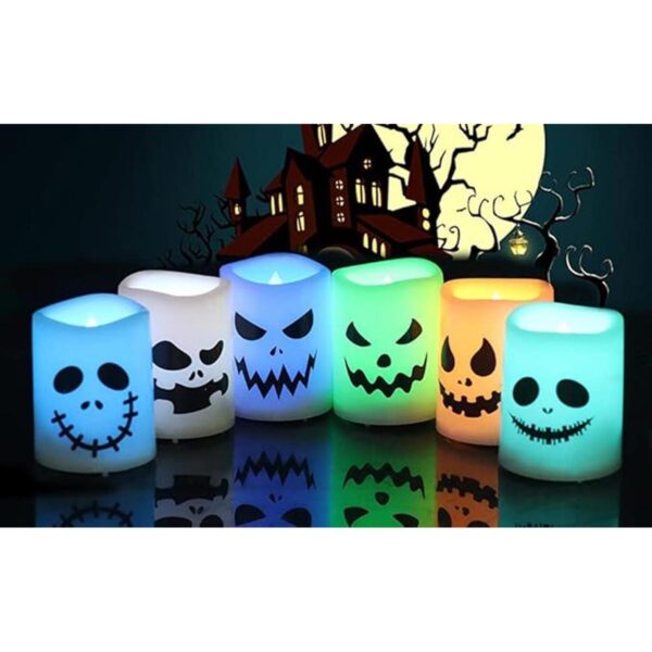 GenSwin Velas sin llama de Halloween con temporizador_5
