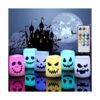 GenSwin Velas sin llama de Halloween con temporizador_1