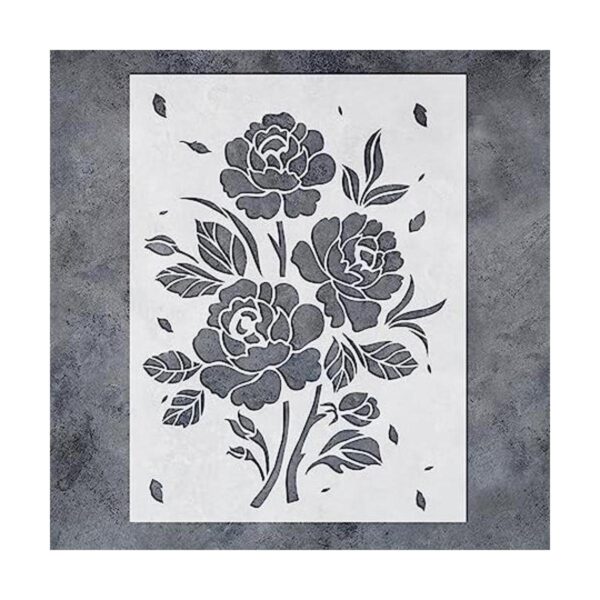 GSS Designs Plantillas de rosas grandes para pintar sobre_1