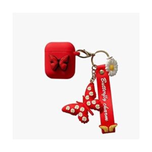 Heniu Funda para Airpod funda de silicona de mariposa 3D_1