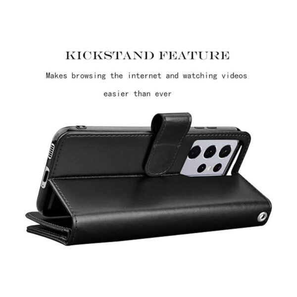 Njjex Funda tipo cartera para Samsung Galaxy S21 5G para_5