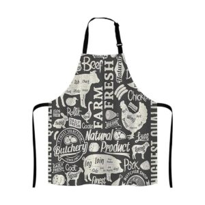 Lefolen Butcher Butchery Animal Ajustable Babero Delantal_1