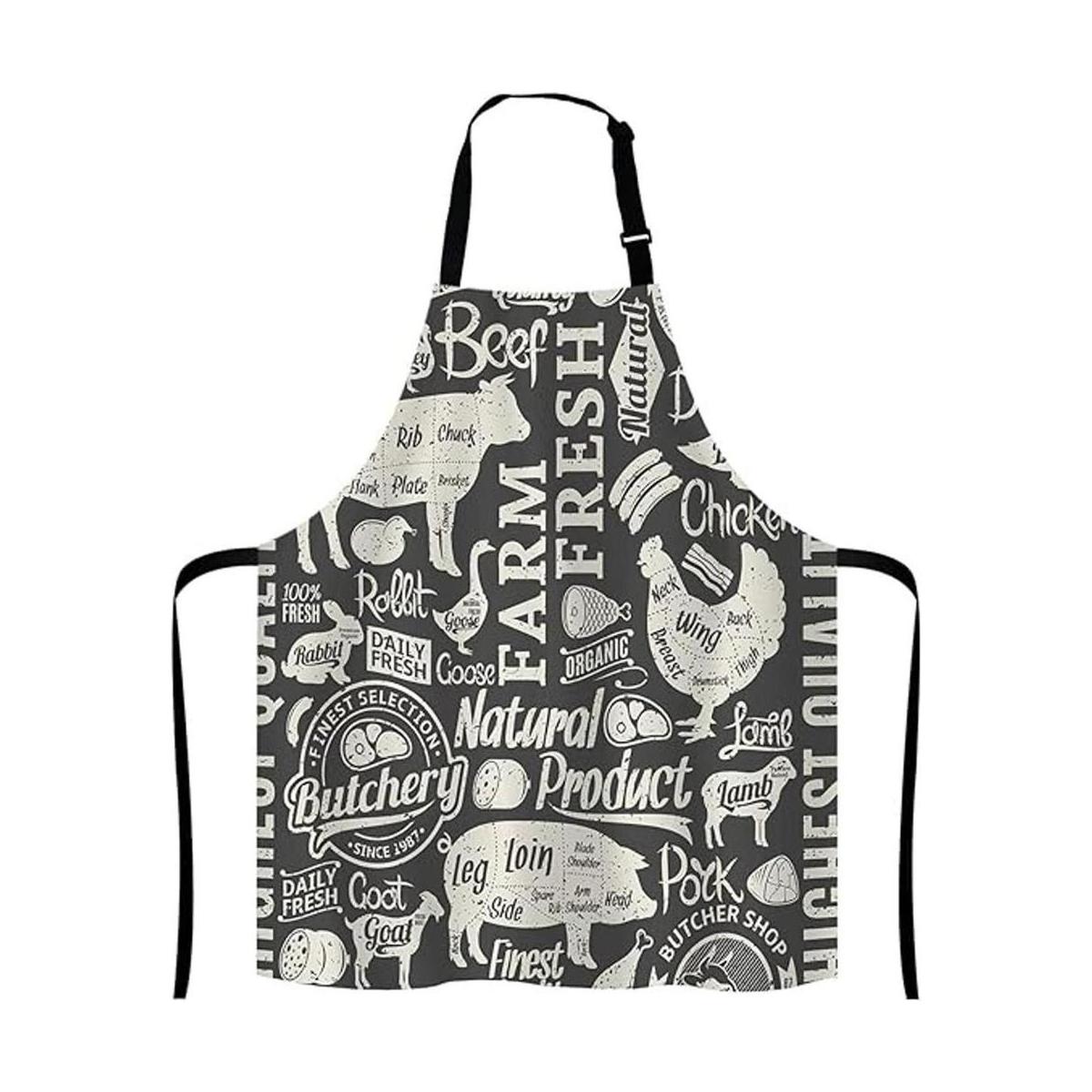 Lefolen Butcher Butchery Animal Ajustable Babero Delantal