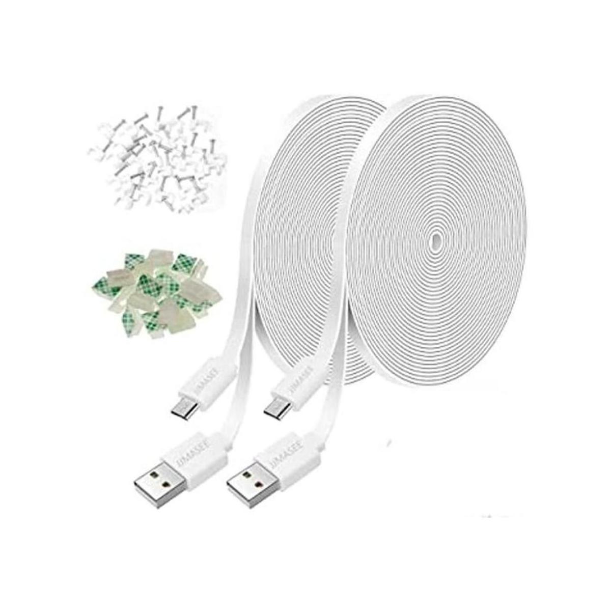 JJMASEE Paquete de 2 cables de extensión de corriente de