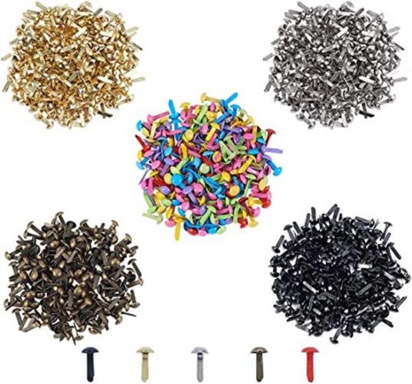 PH PandaHall 1000 piezas de mini sujetadores de 5 colores