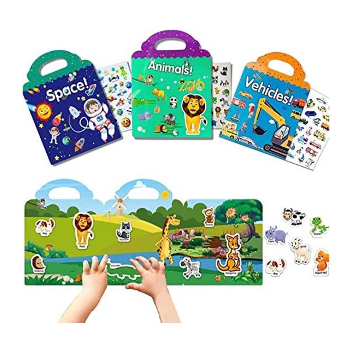 Juguetes para niñas de 2 a 4 años libros de calcomanías