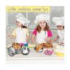 Mini juguetes de cocina de acero inoxidable juguetes de