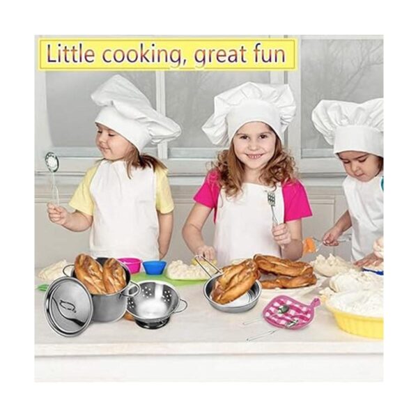 Mini juguetes de cocina de acero inoxidable juguetes de