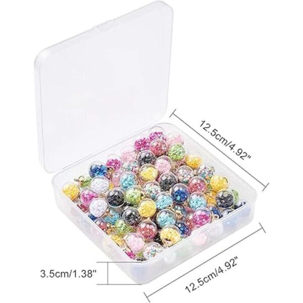 PandaHall 100 piezas de 10 colores de 0.591 in de bolas de