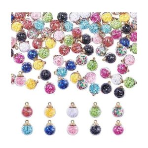 PandaHall 100 piezas de 10 colores de 0.591 in de bolas de