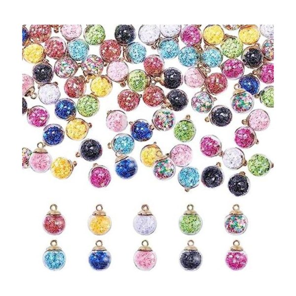 PandaHall 100 piezas de 10 colores de 0.591 in de bolas de