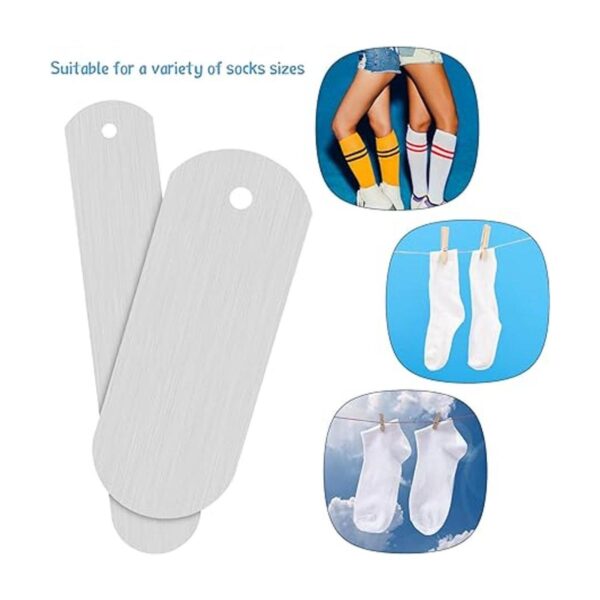 Hotop 4 piezas de calcetines rectos de metal para