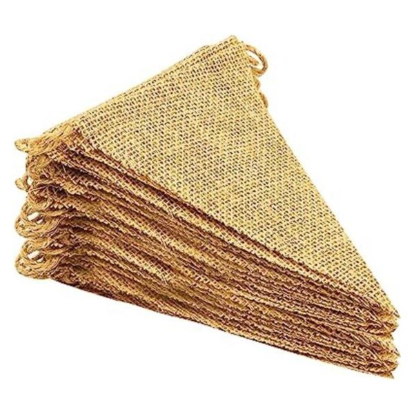 LEOBRO 48 banderines de arpillera bandera triangular de_1