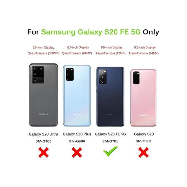 Hocase Funda protectora híbrida para Galaxy S20 FE 5G_2