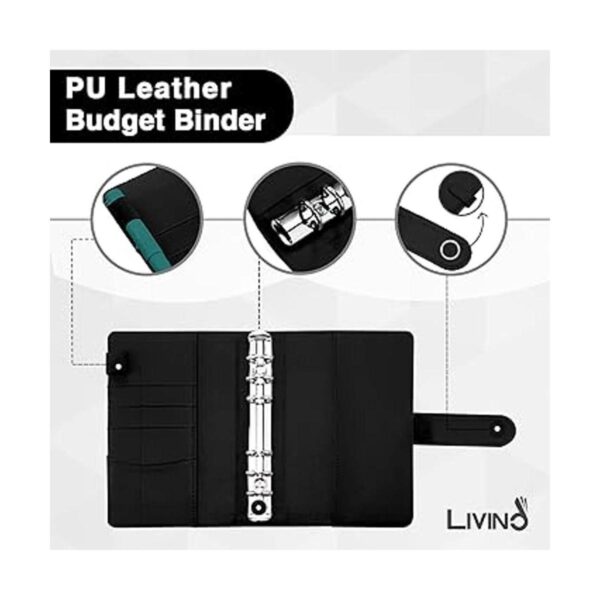 Livino 29 carpetas de cuero sintético A6 para cuadernos de_3