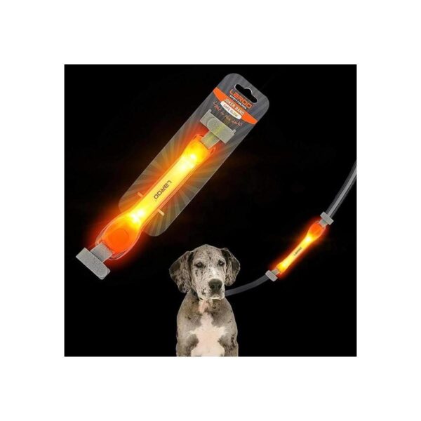 LaRoo Collar de perro iluminado con calcomanías de nailon_1