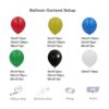 Kit de 134 guirnaldas de globos de bricolaje rojo_2