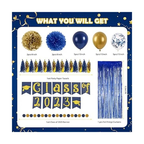 Decoraciones para fiestas de graduación 2022 en colores_2