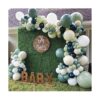 Kit de arco de guirnalda de globos de color verde salvia_1