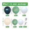 Kit de arco de guirnalda de globos de color verde salvia_4