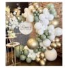 Kit de arco de guirnalda de globos de color verde salvia_5