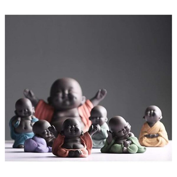Estatua de Buda Ríente de Cerámica Maitreya Feliz Buda_5
