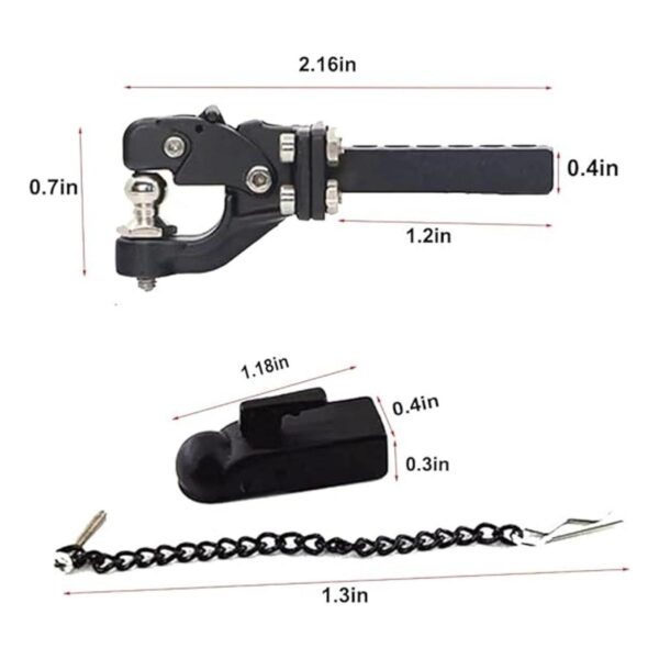 Enganche de metal para remolque con hebilla de bola de_4