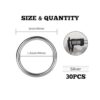 FVIEXE 30 piezas de 2.0 in de anillo tórico de metal_2