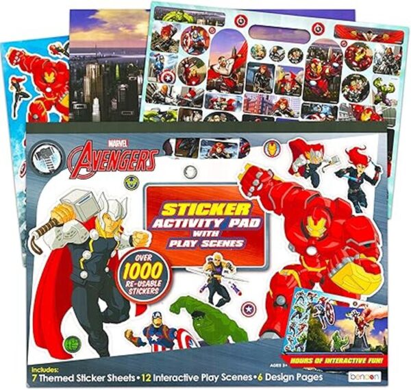 Marvel Avengers Juego de 2 pegatinas para niños y niños_2