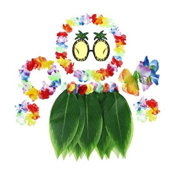 Conjunto de 7 piezas de Luau trajes hawaianos de Aloha_1