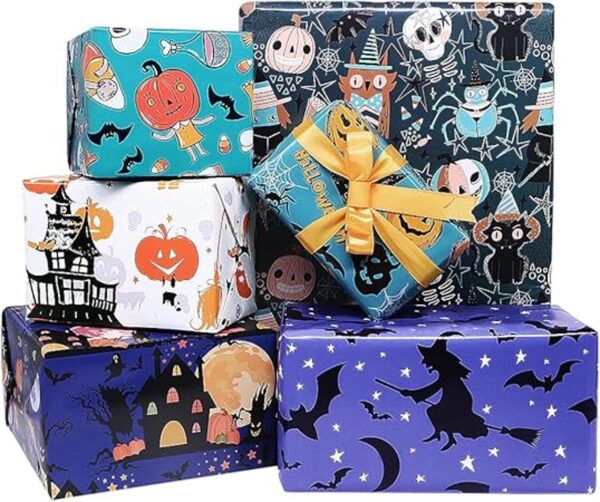 Hoja de papel de regalo de Halloween de 20 x 28 pulgadas_1