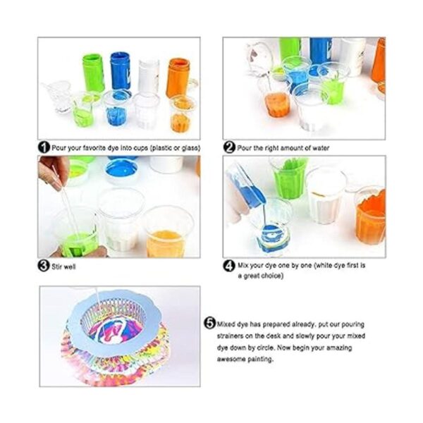 Coladores acrílicos para verter pintura acrílica 12