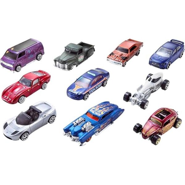 Hot Wheels Paquete de 10 automóviles los estilos pueden_1