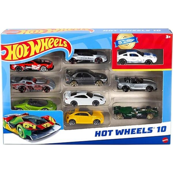 Hot Wheels Paquete de 10 automóviles los estilos pueden_6