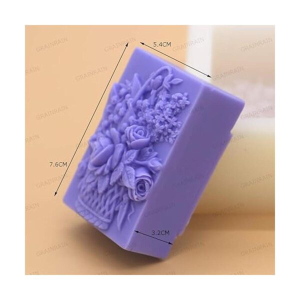 Moldes de jabón de silicona para manualidades flores_4