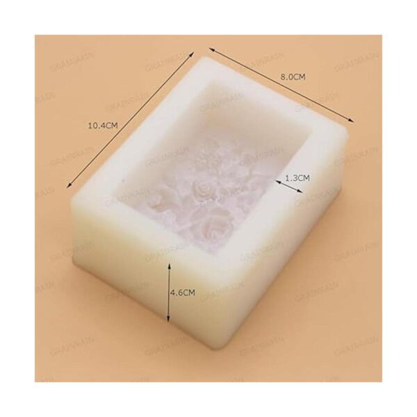 Moldes de jabón de silicona para manualidades flores_5