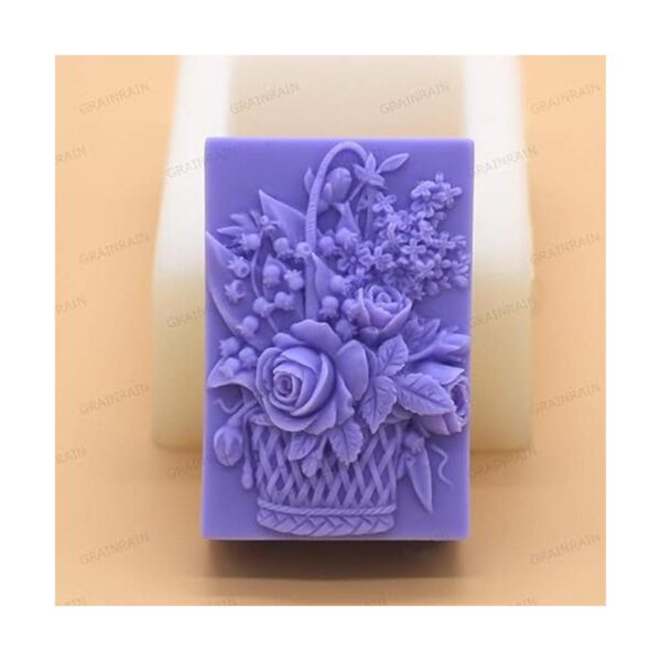 Moldes de jabón de silicona para manualidades flores_3