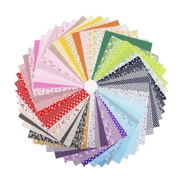 Konsait 56 piezas de tela multicolor de 10 x 10 pulgadas