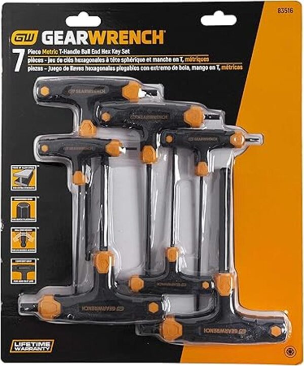 GEARWRENCH Juego de llaves hexagonales con mango en T_3