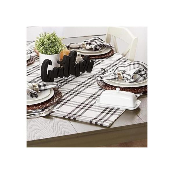DII Home Sweet Farmhouse Colección de mesa a cuadros 40_3