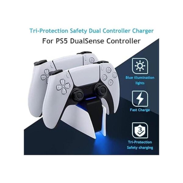 Mcbazel Cargador dual para PS5 estación de carga rápida_2