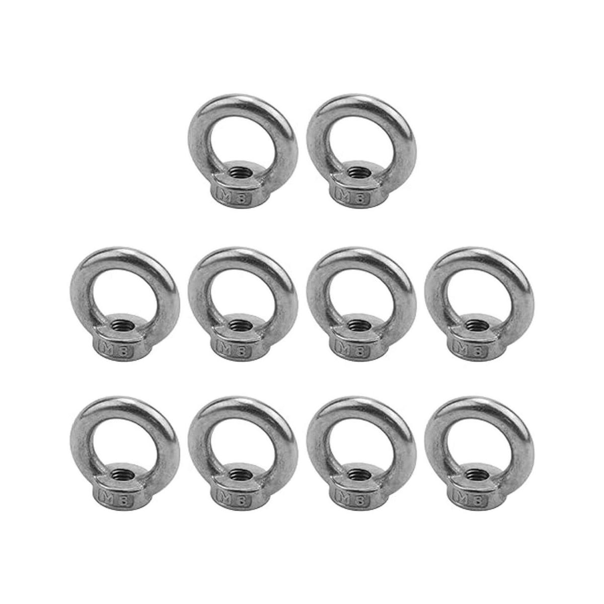 Antrader 10 tuercas roscadas de acero inoxidable 304 con