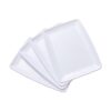 N9R 10 bandejas de plástico blanco para servir Platos_1