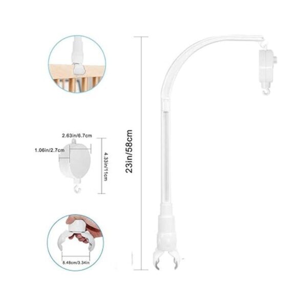 LIUDHPSP Soporte de brazo para cuna de bebé de 23