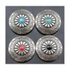 Duolai 20pcs Faux Turquesa Tallado Encaje Monederos Cuero_5