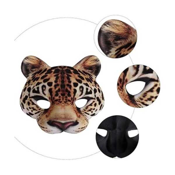 Amosfun Máscaras de media cara de máscaras animales