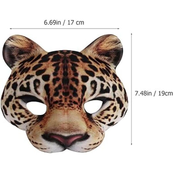 Amosfun Máscaras de media cara de máscaras animales