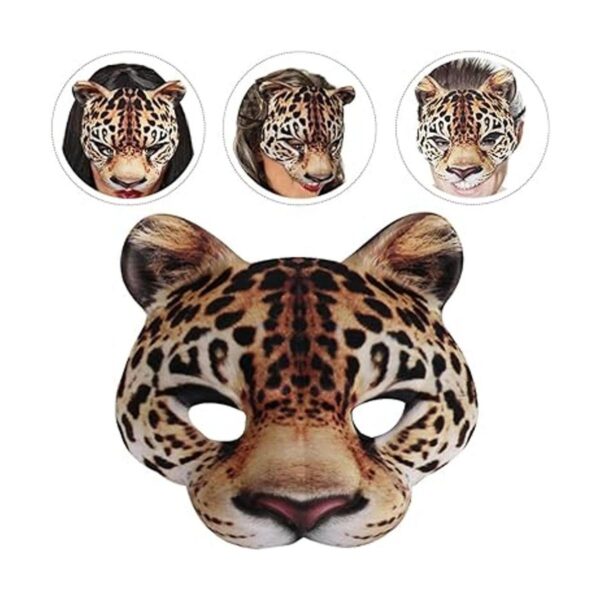 Amosfun Máscaras de media cara de máscaras animales