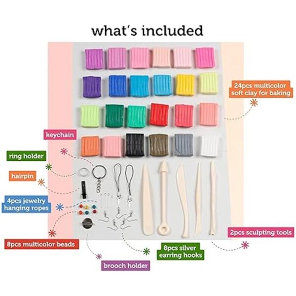 Incraftables Kit de arcilla polimérica bloques suaves de